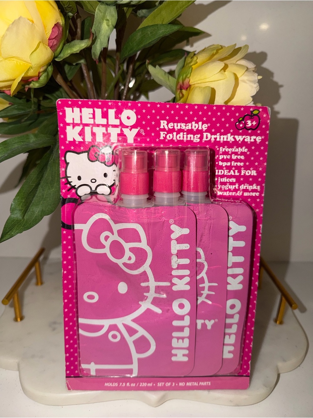 Hello Kitty Reusable Foldable Drinkware